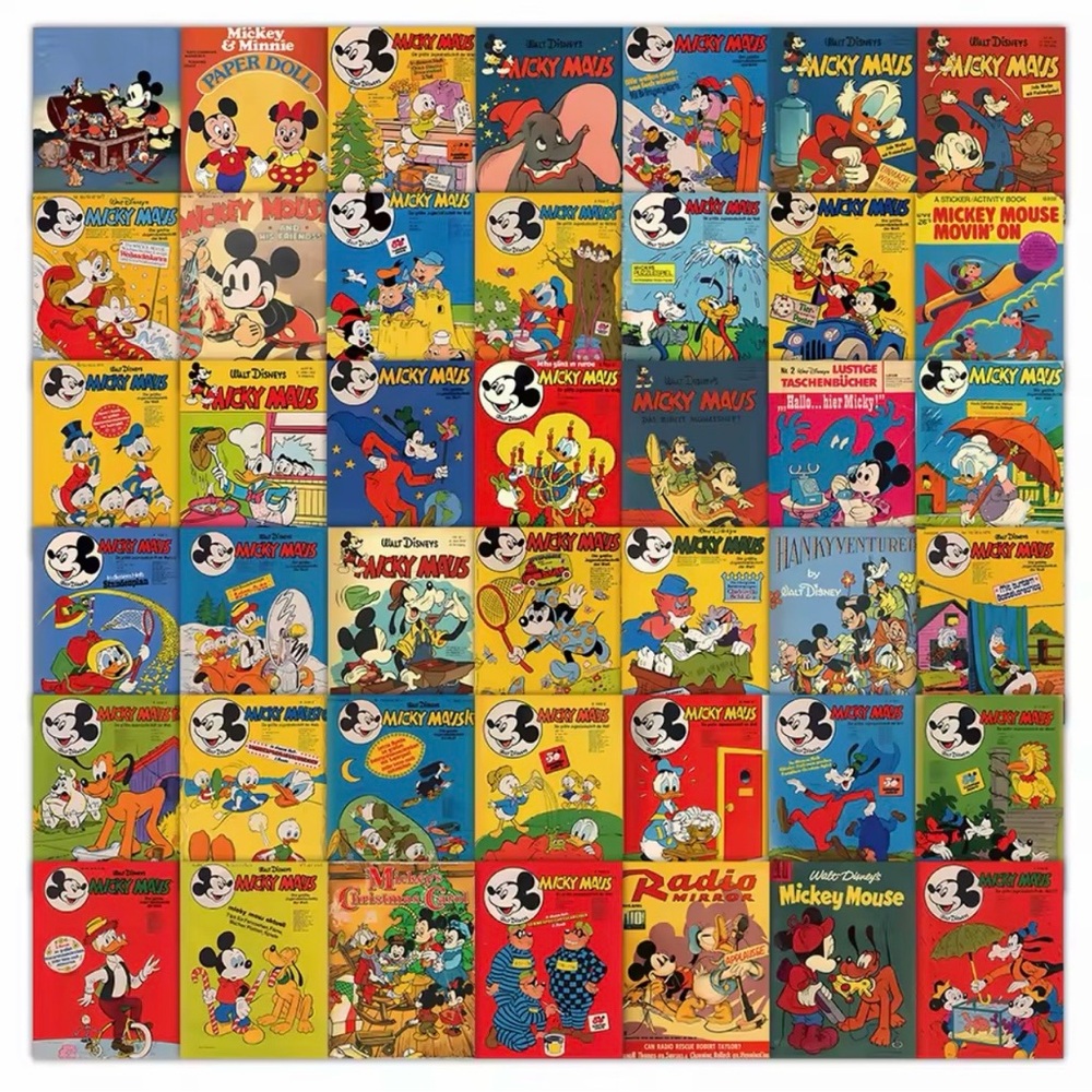 50 Mickey Mouse Comic Cover Stickers